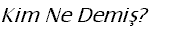 Ba�kalar� Ne D���nm��ler, Ne Demi�ler?