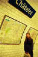 Emilie at the Chatelet subway station
