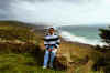 Laurent in front of Baie d'Ecalgrain