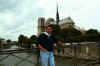 Laurent in front of Notre-Dame