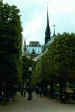 Park behind Notre-Dame Cathedral