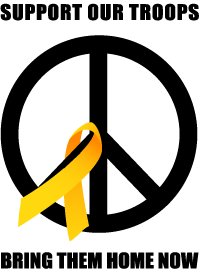 Support our troops. Don't let them die.