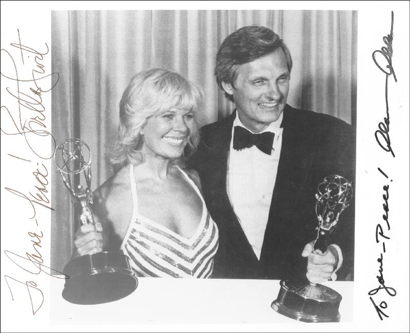Alan and Loretta win Emmy's for Best Lead Actor in a Comedy Series and Outstanding Supporting Actress in a Comedy Series 1982