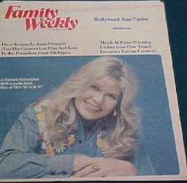 On the cover of Family Weekly, 1975. Cute as hell!