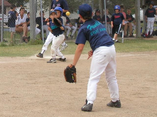 Nate throwing to Jake