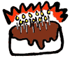 Have some cake. Yummy, yummy!