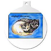 Snuggle-kittens ornament!