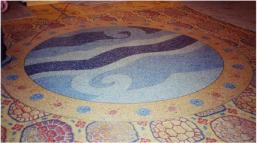 Terrazzo medallion: Water