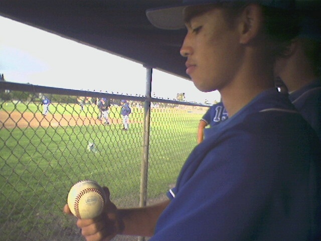 Me and the baseball are one....