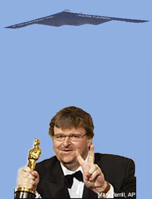 Michael Moore after the Oscars