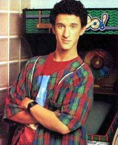 Lovable goofball Dustin Diamond, seen here giving his best acting performance yet.