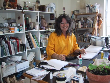 Adele Outteridge in her Brisbane studio
