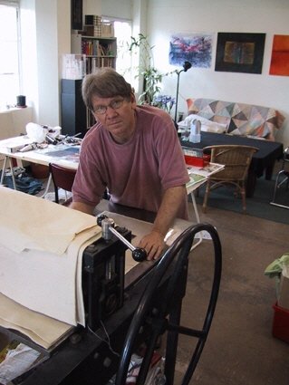 Wim de Vos in his Brisbane Studio