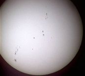 Sonne am 22.09.2001 gegen 9:00MESZ, 15mm Pl�ssl