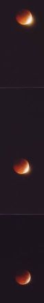 Totale Mondfinsternis am 09.01.2001 Beginn der Totalit�t