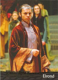 Elrond looking splendid in his robes