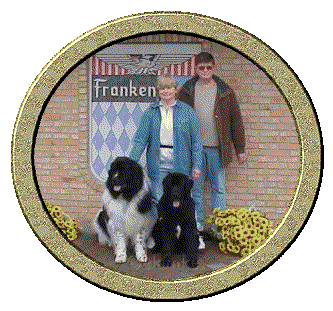 Mark, Linda, Kodi and Nikki at the Nationals in Frankenmuth, Michigan 2001