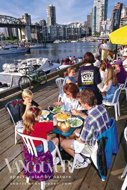 Outdoor Dining at Granville Island
