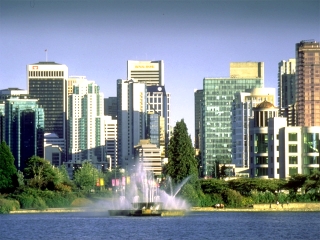 The Centennial Fountain at Lost Lagoon