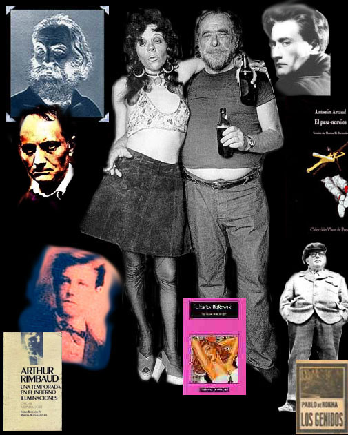 Bukowski, Baudelaire, Artaud, Rimbaud, de Rokha compran en CAITENVILU