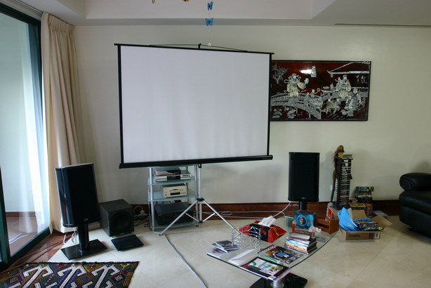 view from rear wall