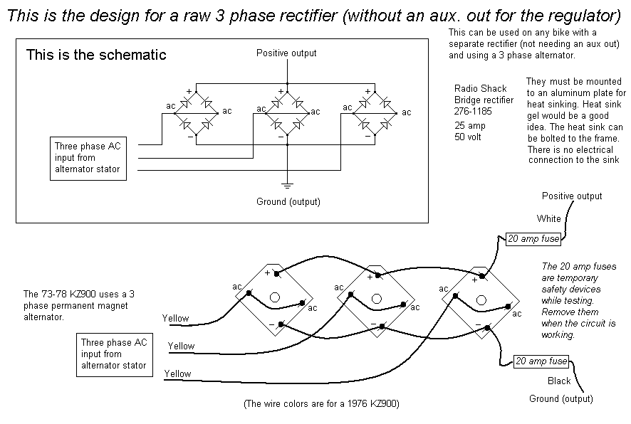 alternator rectifier circuit