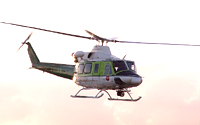 This Bell 412 replaces two that were wiped out during Hurricane Andrew.