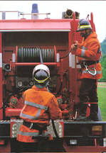 Hi pressure hose reel is first off on any incident.