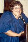 Louise Accepting FAT LIP Award from NAAFA