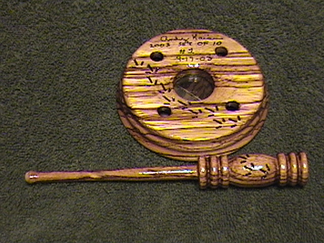 Kaiser Kalls Zebrawood Call Glass 2003 Set #1 of 10