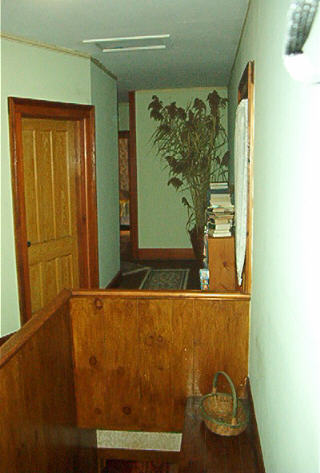 The upstairs hall from stairwell