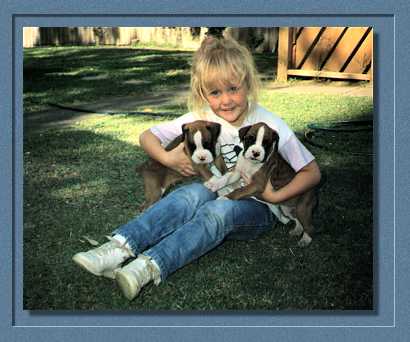 Sarah with Fame and Striker