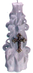 wedding - candle with cross.jpg (22257 bytes)