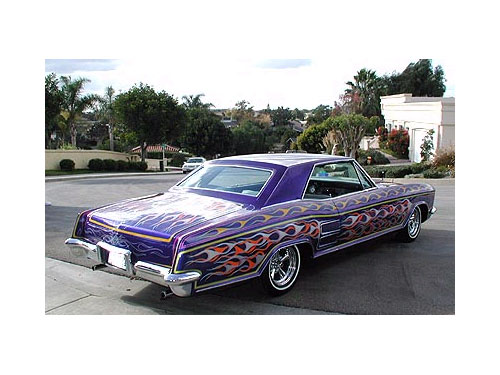 1964 Buick Riviera with custom flames paint job