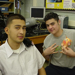octavio with Velvet, Alex with ganster Bushy