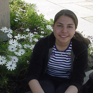 it's our sweet sweet monica, in the pretty flowers =D