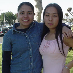 monica and jen - ignore my expression, i wasn't ready =|