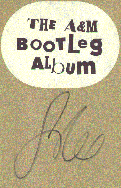 Leon Russel signed A&M Bootleg LP