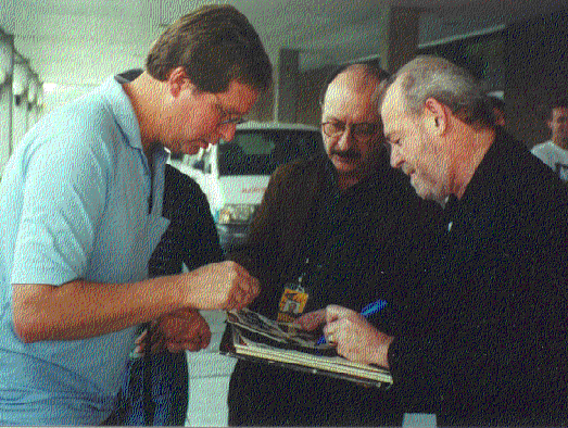 Left to right: Myself, his tour agent, and Joe Cocker