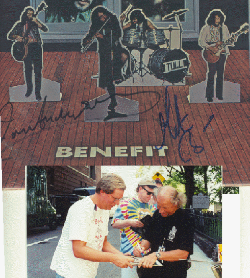 Jethro Tull BENEFIT signed by Ian Anderson and Martin Barre
