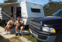 The Truck is a 1999 Dodge Ram 3500 Diesel with Banks Power and Exhaust Brake and Air Springs. Trailer is 2001Jayco Eagle 262FK.