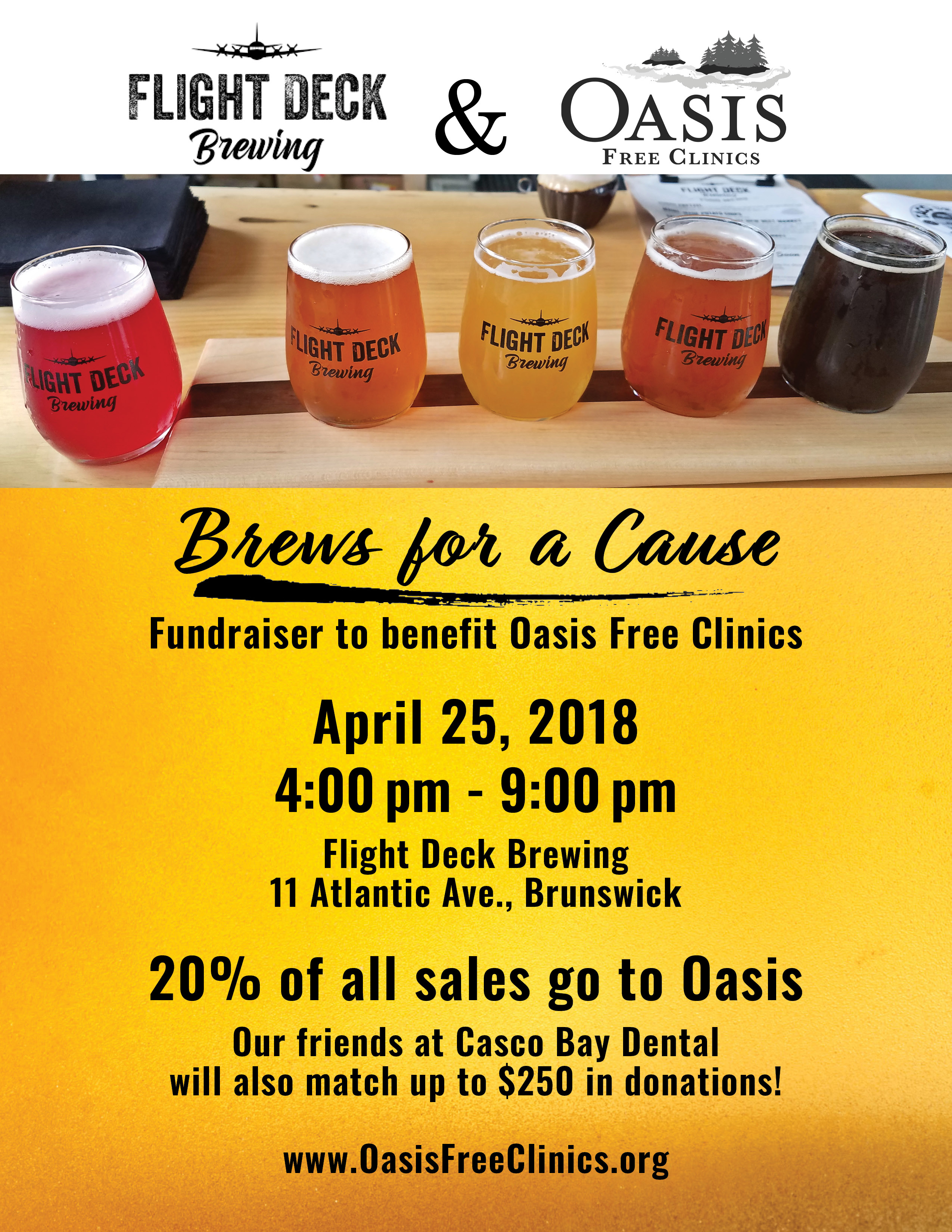 2018 Flight Deck fundraiser flyer