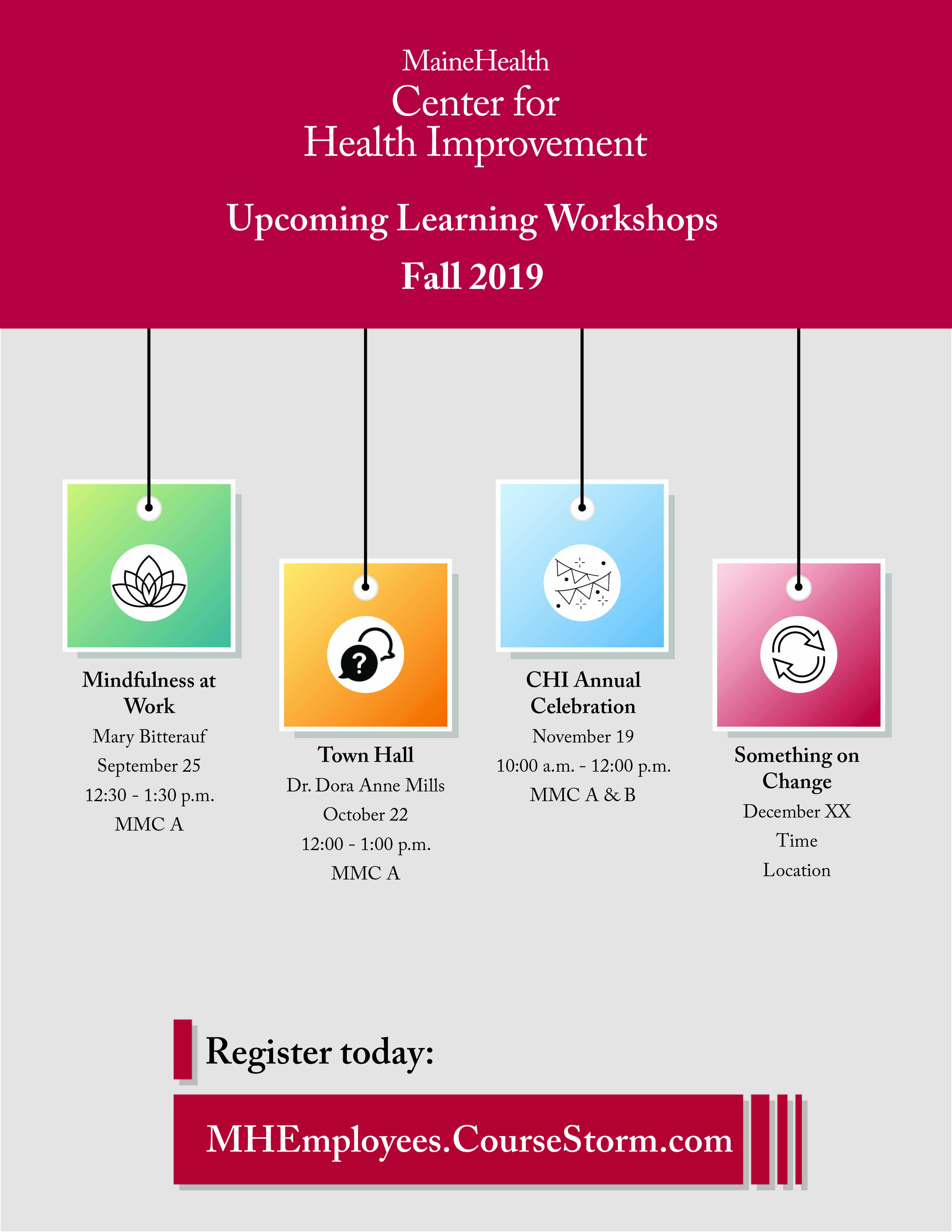 CHI 2019 Fall Workshops flyer