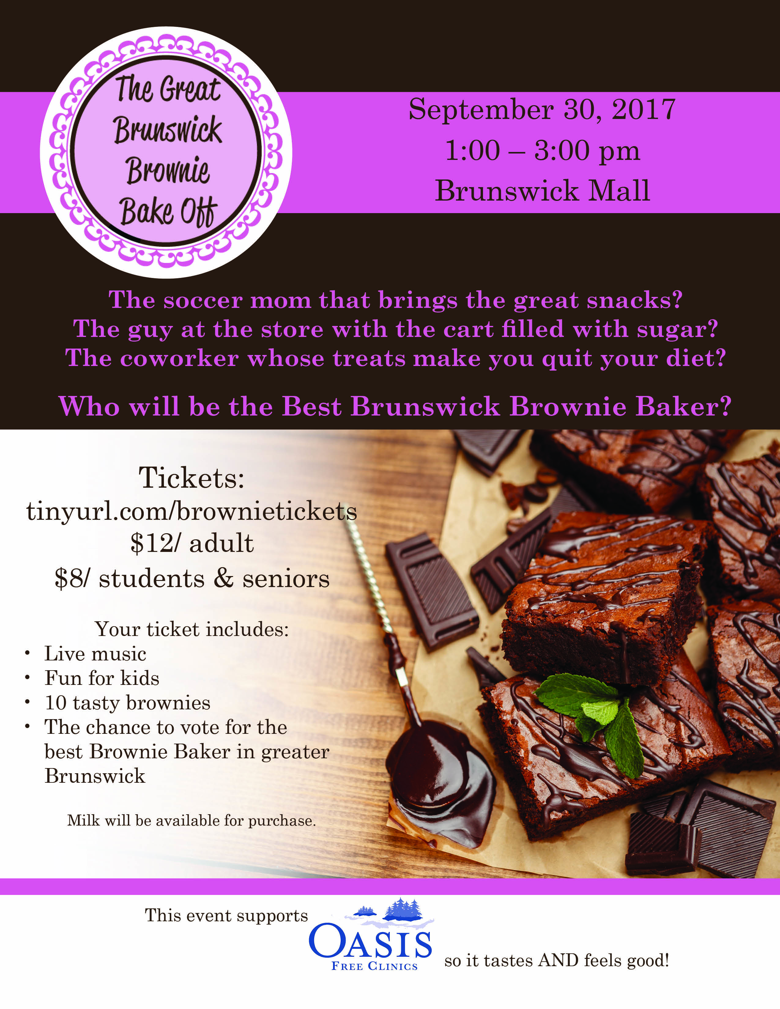 Brownie Bakeoff flyer
