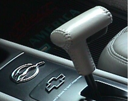 Chrome Chevy Bowtie on Console