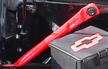 Left Red Painted Eng Bay Brace