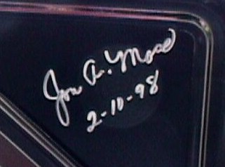 Jon Moss Signature on Trunk Lid