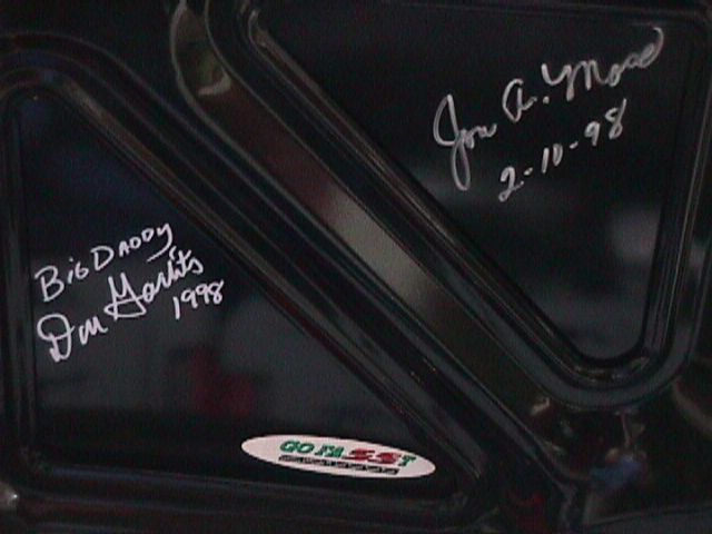 Signatures on Trunk Lid