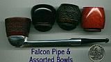 Falcon Pipe and Several Bowls