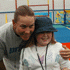 Rennae terrorising the children at Wimbledon 2002